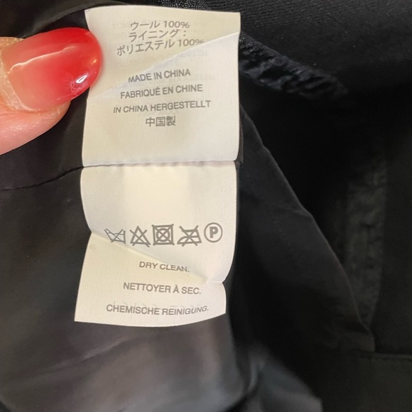 J CREW Wool Sheath Ruffle Dress Black Round Neckline Back Zip Lined SZ/0 - Picture 9 of 10